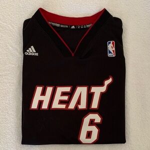 LeBron James Adidas Heat Jersey #6